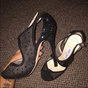 New!Jimmy Choo crystal sandals!size: 36.5